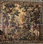Belgian tapestry with knights, 20th century