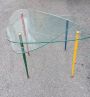 Original Harlequin coffee table designed by Edoardo Paoli for Vitrex