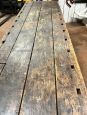 Old American carpenter's bench with side vice