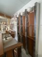 Original brown leather Willy Rizzo bar cabinet