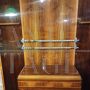 Billiard cue holder cabinet with points counter, 1950s