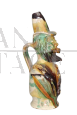Seminara majolica jug from Calabria with anthropomorphic figure