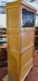 Vintage bookcase filing cabinet with retractable doors