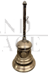 Vintage silver metal money box bell, 20th century
