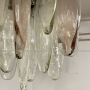 Large Mazzega chandelier with cascading Murano glasses, Italy 1970s