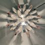Large Mazzega chandelier with cascading Murano glasses, Italy 1970s
