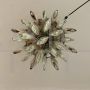 Large Mazzega chandelier with cascading Murano glasses, Italy 1970s