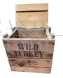 Vintage American Wild Turkey wooden crate