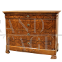 Louis Philippe capuchin chest of drawers in walnut briar, 19th century 