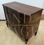 Neo-baroque chest of drawers in walnut