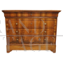 Walnut chest of drawers from the mid-1800s, restored
