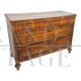Antique Piedmontese chest of drawers from the 18th century from the Directoire period