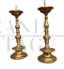 Pair of antique Empire bronze candlesticks, early 19th century
