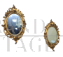 Pair of antique gilded mirrors                            