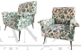 Pair of Gigi Radice armchairs for Minotti in velvet
