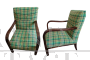 Pair of 1950s Art Deco armchairs