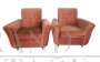 Pair of comfortable vintage velvet armchairs, 1950s