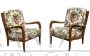 Pair of Paolo Buffa Armchairs in Cherry Wood, 1950s