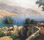 Amalfi Coast painting, Posillipo School, oil on canvas