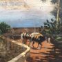 Amalfi Coast painting, Posillipo School, oil on canvas