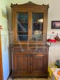 Carved antique Louis Philippe buffet and hutch cupboard