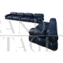 Camaleonda modular sofa by Mario Bellini in black leather                            
