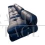 Camaleonda modular sofa by Mario Bellini in black leather                            