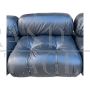 Camaleonda modular sofa by Mario Bellini in black leather