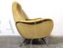 Lady sofa attr. Zanuso in yellow velvet