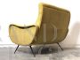 Lady sofa attr. Zanuso in yellow velvet