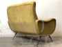 Lady sofa attr. Zanuso in yellow velvet