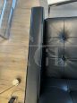Sabrina Sofa by Florence Knoll in Black Leather