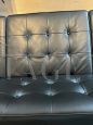 Sabrina Sofa by Florence Knoll in Black Leather