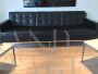 Sabrina Sofa by Florence Knoll in Black Leather                            