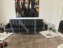 Sabrina Sofa by Florence Knoll in Black Leather                            