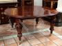 Antique Victorian extendable table in solid mahogany, 19th century