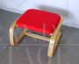 Vintage ottoman stool in bentwood with padding