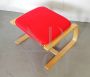Vintage ottoman stool in bentwood with padding
