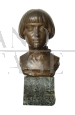 Durarri - Antique bronze sculpture with a woman's bust, France 20th century