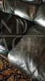 Living room set by Tito Agnoli for Poltrona Frau in black leather, 1970s-1980s