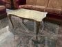 60s baroque style coffee table with marble top