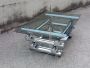 Grand Vintage 70s design coffee table in chromed steel and smoked glass