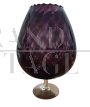 Large vintage hand-blown purple glass vase