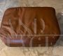 Poppy Frau sofa + 2 armchairs and ottoman in cognac colored leather