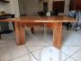 Extendable square table designed by Silvio Coppola for Bernini