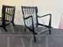 Pair of Gio Ponti armchairs for Cassina 516 model in walnut, Italy 1950s