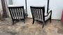 Pair of Gio Ponti armchairs for Cassina 516 model in walnut, Italy 1950s