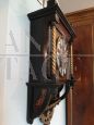 Antique wall pendulum clock with Boulle inlays