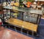 Vintage shop low showcase display case                            