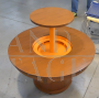 Gervasino 60s bar coffee table with retractable bottle holder